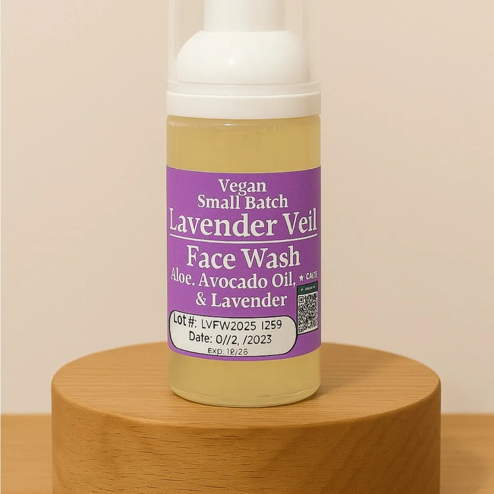 Lavender Veil – Aloe Face Wash | 15-Count Cotton Pad Jar - Picture 2 of 3
